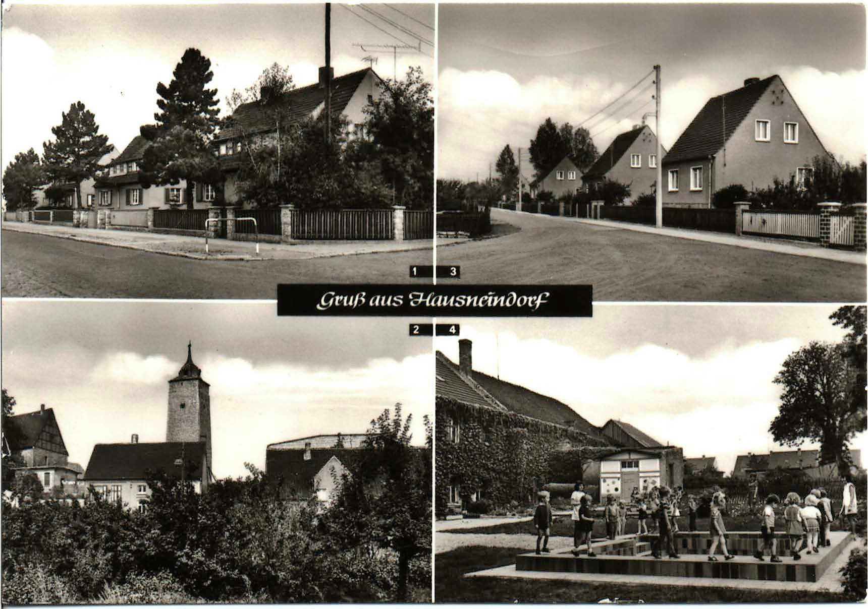 Ansichtskarte von Hausneindorf. Vermutlich aus den 1970iger Jahren.